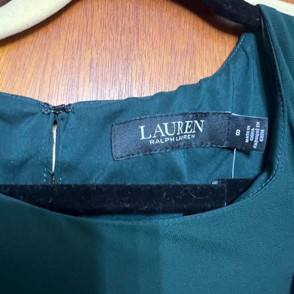 Green ruffled NWT size 8 Ralph Lauren dress. - Picture 4 of 6